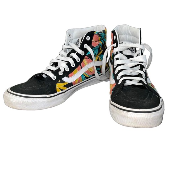 Vans Shoes - Vans Sk8 hi slim tropical leaves 8.5 men/10 women